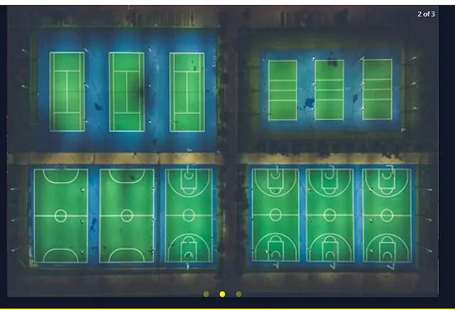 Sports team landing page